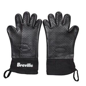 Breville Silicone Gloves Heat Resistant Oven Gloves BBQ Grill Gloves Meat 1-Pair